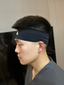 阿迪達斯（adidas）運動(dòng)發(fā)帶止汗頭帶頭巾女防導汗跑步束發(fā)頭箍頭戴吸汗瑜伽健身頭套 黑色【加寬設計丨硅膠防滑】 曬單實(shí)拍圖