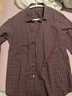優(yōu)衣庫男裝女裝優(yōu)質(zhì)長(cháng)絨棉格子襯衫長(cháng)袖襯衣純棉480765 19 酒紅色 M /170/92A 曬單實(shí)拍圖