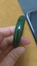 豆蔻時(shí)光精品和田玉手鐲碧玉天然鐲子微黑菠菜綠送媽媽老婆禮物圈57-58mm 曬單實(shí)拍圖