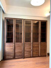 雙滿(mǎn)北美黑胡桃木書(shū)柜實(shí)木書(shū)房展示柜收納柜玻璃柜酒柜家用置物柜定制 五門(mén)書(shū)柜全原木|230*35*210cm 曬單實(shí)拍圖