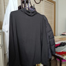 MsShe【圓領(lǐng)&U領(lǐng)打底衫】大碼女裝2025冬季胖mm顯瘦代爾T恤上衣女 黑色現貨 6XL （適合200-240斤） 曬單實(shí)拍圖