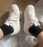 啄木鳥(niǎo)2026新款夏秋季小白鞋女休閑百搭運動(dòng)鞋圓頭配裙子透氣平底板鞋 白色 37 曬單實(shí)拍圖
