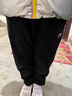 李寧童裝兒童運動(dòng)褲子女小大童撞色拼接棉感束腳親膚衛褲150YKLV280-1 曬單實(shí)拍圖