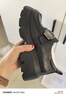 百麗（Belle）張凌赫推薦黑巧樂(lè )福鞋女商場(chǎng)款牛皮厚底jk鞋E1Z1DCM5 黑色 37 (235mm) 曬單實(shí)拍圖