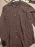 優(yōu)衣庫男裝女裝優(yōu)質(zhì)長(cháng)絨棉格子襯衫長(cháng)袖襯衣純棉480765 19 酒紅色 M /170/92A 曬單實(shí)拍圖