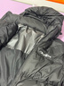 雅鹿【高充絨203G】羽絨服男士短款加厚冬季新款撞色連帽面包服外套男 黑色 XL /180【推薦135-150斤】 曬單實(shí)拍圖