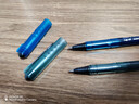 施耐德（Schneider）針管中性筆 0.5mm黑芯順滑簽字筆大容量直液式水筆學(xué)生用 823單支裝-透明藍 182303 曬單實(shí)拍圖