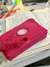 乖可愛(ài)2025新款手機零錢(qián)包三層拉鏈帆布手拿小包大容量長(cháng)款中老年女手包 玫紅 曬單實(shí)拍圖