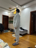 莫代爾高檔空氣棉夾層睡衣男士冬季純棉加厚保暖青少年可外穿家居服套裝 73292花灰【拉鏈款】 3XL 185：建議體重180-200斤 曬單實(shí)拍圖