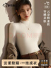 都市麗人針織衫女半高領(lǐng)2025秋冬新款套頭打底衫女內搭修身百搭毛衣上衣 曬單實(shí)拍圖