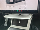 固特異（Goodyear）中控儲物盒適用于特斯拉煥新modelY/3配件裝飾屏幕下磁吸托盤(pán)白 曬單實(shí)拍圖