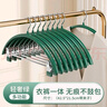 衣架褲夾二合一掛衣服家用多功能無(wú)痕防滑不起包晾曬收納軍綠25個(gè) 曬單實(shí)拍圖