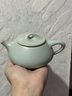 青澹墨雅 天青汝窯 茶具茶壺冰裂釉功夫泡茶壺景德鎮手工陶瓷禮盒裝 石瓢壺 225ml 曬單實(shí)拍圖