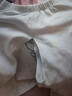 舒貝怡嬰兒衣服春秋內衣套裝男女純棉寶寶秋衣秋褲對開(kāi)分體家居米色110 曬單實(shí)拍圖