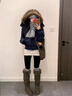 AAISUP美式復古藏青連帽毛領(lǐng)棉服外套女冬季新款加厚短款面包服 深藍色 M (100-110);15天內發(fā)貨 曬單實(shí)拍圖