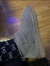 UGG EVERSHEEPSKINS周冬雨同款UGGmini百搭雪地靴低幫短筒皮毛一體厚底5cm增高雪地靴 mini薄底-灰色 37 曬單實(shí)拍圖