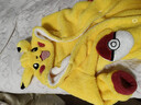 喬小宇兒童皮卡丘睡袍春秋冬季加厚珊瑚絨男女童加絨睡衣長(cháng)款浴袍浴衣 黃色皮卡丘睡袍(單睡袍） 140 建議身高120-140CM 曬單實(shí)拍圖