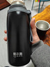 哈爾斯（HAERS）全鋼保溫杯男女生316不銹鋼水杯子大容量水壺燜泡茶學(xué)生便攜 黑色650mL【316L內膽+長(cháng)效保溫】 曬單實(shí)拍圖