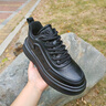 奧康高幫休閑板鞋男2026春季新款中幫工裝馬丁靴子男厚底增高運動(dòng)鞋 墨玉黑 41 曬單實(shí)拍圖