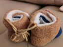 宜爽兒嬰兒鞋子秋冬季女童學(xué)步鞋新生兒加厚棉鞋寶寶加絨外出保暖鞋男童 灰色 內長(cháng)13cm 曬單實(shí)拍圖