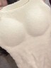 COSMICKISS保暖背心帶胸墊無(wú)痕內衣女免穿文胸一體式加絨加厚冬季內搭打底衫 【帶胸墊可拆卸】乳白色 M 碼【建議體重80-110斤】 曬單實(shí)拍圖