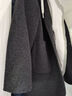 森馬（Semir）外套女中長(cháng)款西裝領(lǐng)通勤百搭寬松2024冬新款含羊毛雙面呢夾克 灰色調00322 M 曬單實(shí)拍圖