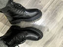 奧康（Aokang）男鞋冬季新款男士高幫加絨棉鞋商務(wù)皮靴休閑皮鞋真皮馬丁靴短靴子 1255023029R黑色加絨款 41 (255mm) 曬單實(shí)拍圖