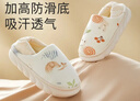 十月結晶月子鞋產(chǎn)婦秋冬產(chǎn)后坐月子厚底棉包跟防滑孕婦鞋 叢林蝸牛38-39 曬單實(shí)拍圖