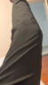 羅蒙（ROMON）西裝休閑褲商務(wù)通勤風(fēng)加絨加厚秋冬季高彈免燙正裝長(cháng)褲子男 黑 33 曬單實(shí)拍圖