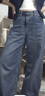 優(yōu)衣庫女裝男裝寬松廓形牛仔褲/彎刀鐮刀褲子479000 482280 479000/67海藍色 24 /155/62A 曬單實(shí)拍圖