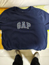 GAP男女裝2025春季新款純棉字母logo短袖T恤常規上衣美版570044 海軍藍 L 美碼 XL亞洲碼185/104A 【偏小，建議選大一碼】 曬單實(shí)拍圖