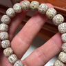梵心閣 海南星月菩提子手串男繞指柔留白原生態(tài)毛感料老樹(shù)籽送禮 老型珠順白9*10mm 曬單實(shí)拍圖