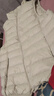 雅鹿輕薄羽絨馬甲女裝內膽新款短款休閑運動(dòng)春季外穿保暖立領(lǐng)背心外套 米白 2XL 140-160斤 曬單實(shí)拍圖