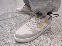 特步【門(mén)店同款】華夫鞋板鞋女新款防滑耐磨運動(dòng)板鞋976418310042 帆白/鴿子灰/素雅灰 38 曬單實(shí)拍圖