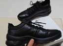 百麗厚底增高健步鞋男25秋新抓紋牛皮戶(hù)外休閑運動(dòng)鞋A2215CM5 黑色 40 (250mm) 曬單實(shí)拍圖