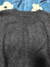 MUSLEY QUEEN羊絨羊毛衫女25秋季新款圓領(lǐng)拉毛拉絨柔軟毛衣純色無(wú)縫一體針織衫 天幕灰 均碼 曬單實(shí)拍圖