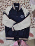 ELVM美式復古棒球服外套少女春秋冬裝2025新款初高中學(xué)生寬松立領(lǐng)夾克 深藍色 L 【110-125斤】 曬單實(shí)拍圖