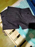 羅蒙（ROMON）春秋男士休閑褲商務(wù)西裝褲子磨毛百搭褲子韓版潮流爸爸格子褲男款 黑色 1098 常規 32 二尺五 曬單實(shí)拍圖