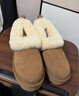 UGG秋季女士舒適茸茸毛鞋領(lǐng)厚底圓頭休閑懶人毛毛鞋 1166733 CHE | 栗色 38 鞋款偏小，建議拍大一碼 曬單實(shí)拍圖