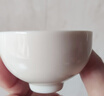 茶杯陶瓷家用功夫茶具喝茶客杯主個(gè)人羊脂玉白瓷小杯子單個(gè)品茗杯 云上雪茶杯6只裝 曬單實(shí)拍圖
