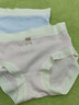 馬克華菲（MARK FAIRWHALE）女童內褲純棉a類(lèi)少女平角學(xué)生發(fā)育期寶寶女孩9中大童全棉四角短褲 三角3條【A類(lèi)提花棉】桑蠶絲抗菌01 140 M碼推薦50-60斤 曬單實(shí)拍圖