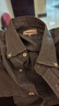 beanpole【新品】濱波  春夏男士泡泡紗迷你格休閑小格紋長(cháng)袖襯衫 綠色 M 175/92A 曬單實(shí)拍圖