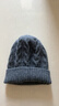 恒源祥純羊毛毛線(xiàn)帽秋冬男女款保暖新款針織帽戶(hù)外防風(fēng)厚絞花帽生日禮物 中灰色 【送手提袋】 均碼（52-56cm） 曬單實(shí)拍圖