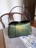 PmSix新年禮物送媽媽新中式國風(fēng)非遺桑蠶絲復古旗袍手提菜籃子斜挎包 曬單實(shí)拍圖