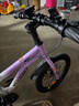 鳳凰兒童自行車(chē)兒童山地學(xué)生車(chē)小孩單車(chē)帶輔助輪3-6-10-12歲小中大童 烏梅紫丨單速輻條輪+雙碟剎+禮包 16寸 曬單實(shí)拍圖