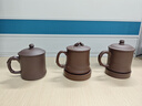 云禪尚陶紫砂杯宜興原礦純全手工大小容量帶內膽過(guò)濾泡茶蓋杯男女士辦公室家用客廳辦公會(huì )客主人杯商務(wù)禮品  錦竹杯（五件套-老紫泥-約450cc） 曬單實(shí)拍圖