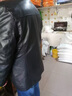 老爺車(chē)中老年高端頭層牛皮真皮皮衣男秋冬新款加絨翻領(lǐng)爸爸裝皮夾克外套 黑色【翻衣領(lǐng)單皮】 XL 180/96A-建議140-160斤 曬單實(shí)拍圖