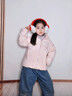 雅鹿雙面穿兒童輕薄羽絨服內膽短款男童女童大童學(xué)生秋冬薄款外套 水粉 雙面穿抵兩件 120 曬單實(shí)拍圖