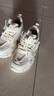 森馬（senma）時(shí)尚潮流百搭運動(dòng)老爹鞋厚底增高休閑鞋女225300289 米色 35碼 曬單實(shí)拍圖
