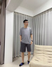 莫代爾涼感睡衣男士夏季莫代爾棉綢短袖短褲薄款夏天冰絲男式夏款家居服 2647灰色 XL (175)：適合140-160斤穿著 曬單實(shí)拍圖